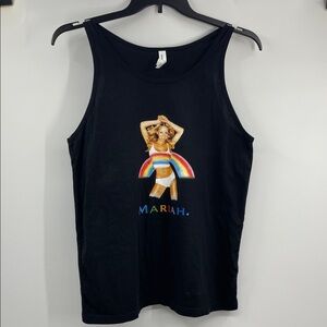 Mariah Carey Rainbow concert tank top Unisex Size Medium